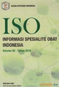Image of ISO INFORMASI SPESIALITE OBAT INDONESIA VOL 50 TAHUN 2016
