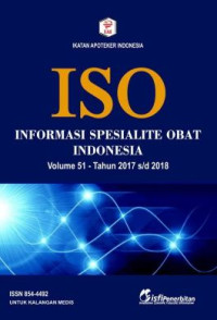 Image of ISO INFORMASI SPESIALITE OBAT INDONESIA VOL 51 TAHUN 2017-2018