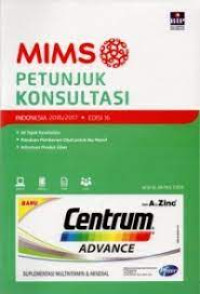 Image of MIMS PETUNJUK KONSULTASI EDISI 16 TAHUN 2016/2017