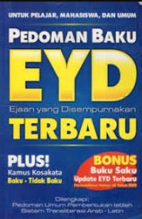 Image of PEDOMAN BAKU EYD TERBARU
